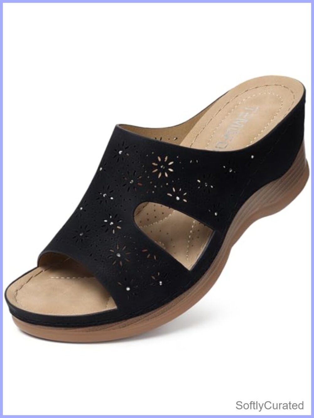 Women's Wedge Sandals Dressy Comfortable Lightweight Open Toe Slingback Slip On